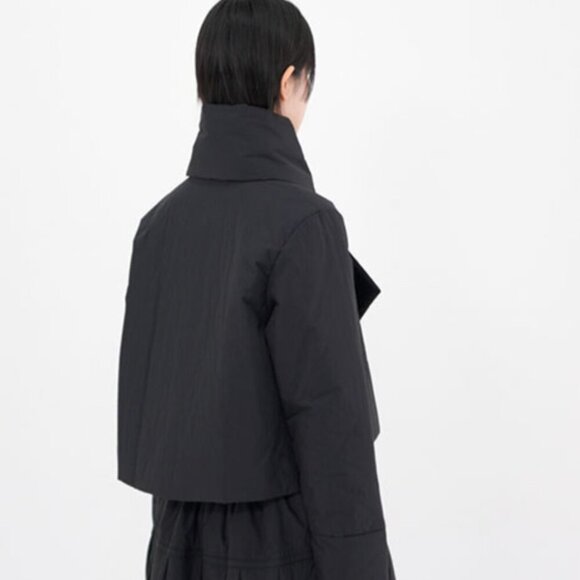 Eunoia Women’s Black Free Size Button Padding Jacket NWOT - Picture 9 of 12